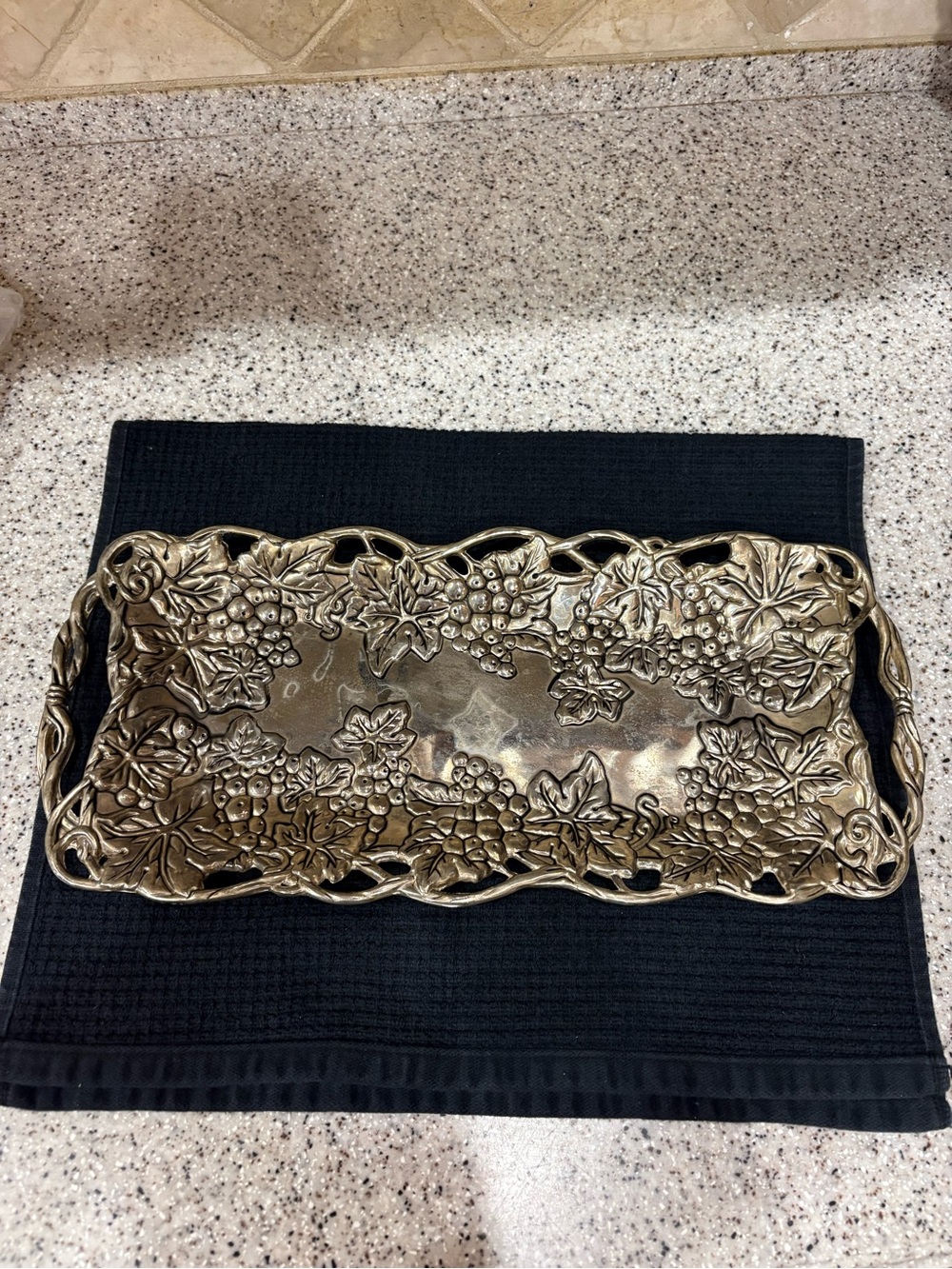 Vintage Godinger Silver Art Co. silver-plated rectangular tray